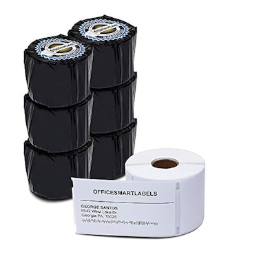 OfficeSmartLabels 2516 x 4 inch Shipping Labels Compatible with 30256 Labels 6 Rolls 300 per Roll