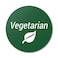 OfficeSmartLabels Vegetarian Labels 15 inch Round 300 Labels for MeatFree Meals Dietary Restrictions Delis Restaurants or DairyFree Meals