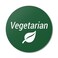 OfficeSmartLabels Vegetarian Labels 15 inch Round 300 Labels for MeatFree Meals Dietary Restrictions Delis Restaurants or DairyFree Meals