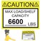 wootile Pallet Rack Capacity Labels 34 Inch Caution MAX LoadShelf LBS Warning Stickers 25 Pack Industrial Strength Sticker for Warehouse Weight Safety Cross Beam Safety Bright Warning StickersForklift