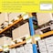 wootile Pallet Rack Capacity Labels 34 Inch Caution MAX LoadShelf LBS Warning Stickers 25 Pack Industrial Strength Sticker for Warehouse Weight Safety Cross Beam Safety Bright Warning StickersForklift