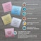 Pelikus 175 inch Square Thermal Labels WaterResistant Packaging Small Business White 175 Square