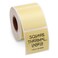 Pelikus Thermal Labels for Packaging Small Business Color Coding Yellow 175 Square