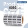 Prasacco 2100 Pcs Consecutive Numbered Inventory Stickers 039 x 075 Inch Waterproof Number Labels