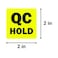 TUCO DEALS QC Hold Stickers 2 x 2 Inch 1 Roll of 300