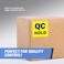 TUCO DEALS QC Hold Stickers 2 x 2 Inch 1 Roll of 300