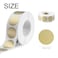 Qrikko 1Inch Gold Round Scratch Off Sticker Self Adhesive Label Scratch and Win 1000pcsRolls