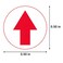 OfficeSmartLabels Red Arrow Stickers 05 Inch Round Circle Small Red Arrow Sticker for Inspection Quality Control Stickers Defect Indicator Directional Arrow Label Easy Peel Stick Removable 300 Arrow L