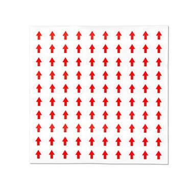 OfficeSmartLabels Red Arrow Stickers 05 Inch Round Circle Small Red Arrow Sticker for Inspection Quality Control Stickers Defect Indicator Directional Arrow Label Easy Peel Stick Removable 300 Arrow L