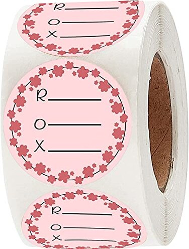 Besttile ROX Received Opened and Expires LabelFood Delivery Label15 Inch Inventory Track Exp Date LabelsTotal 500 Labels Per Roll