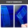 ILMBVM Security Warranty Void Stickers Non Transfer Tamper Evident Labels Triple Serial Numbers Seal Sticker Large 35x120 mm50PCSBlue