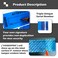 ILMBVM Security Warranty Void Stickers Non Transfer Tamper Evident Labels Triple Serial Numbers Seal Sticker Large 35x120 mm50PCSBlue