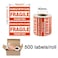 SJPACK 2000 Fragile Stickers 4 Rolls 2 x 3 Fragile Handle with Care Thank You Shipping Labels Stickers 500 LabelsRoll