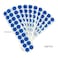 Solitary Walker 200Pcs Tamper Evident Security Void Stickers Diameter 1 inch Round Blue Complete Transfer Tamper Proof Labels Safety Torn up Invalid Seals Tape