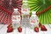 Amanda Creation Strawberry Berry Sweet Celebration Birthday Themed Waterproof Water Bottle Sticker Wrappers 20 Wrap Around Labels Sized 175 x 85 by AmandaCreation