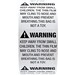 SBLABELS Suffocation Warning Labels 1000 FBA Suffocation Alert Stickers 2 x 2 Square Packaging Notice LabelMade in The USA