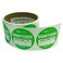 tabbies BeSafe Messaging SANITIZED DateTIME by Fl Green Removable Writable 4 Round Labels 100 Sanitized Stickers per Roll 29411