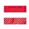 TLK&FBB Tamper Evident Proof Security Warranty Void Total Transfer Seals Stickers High Security Tamper for Reusable Package Serial Numbers120 pcs 1 x 335Inchesred