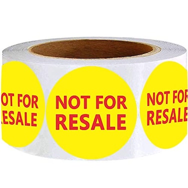 Top label Not for Resale Labels for Retail Store2 Inch Inventory Stickers500 Pcs Per Roll