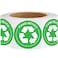 Top label Please Recycle SelfAdhesive StickersWeatherproof Recycle Sign 2 Inch 500 Pcs Per Roll