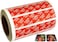 Top label Tamper Evident Labels Tamper Resistant StickersFood Sealed Labels Freshness and Safety 35x075 Inch500 Pcs Per Roll