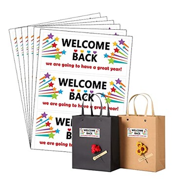 Top label Welcome Back to School Sticker LabelBacktoSchool Present Package Stickers4X2 Inch120 Pcs Per Pack
