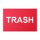TUCO DEALS Trash Sticker 2 x 3 inch Red 300 Pack