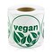 OfficeSmartLabels Vegan Stickers 2 inch Green Round 300 Labels