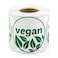 OfficeSmartLabels Vegan Stickers 2 inch Green Round 300 Labels