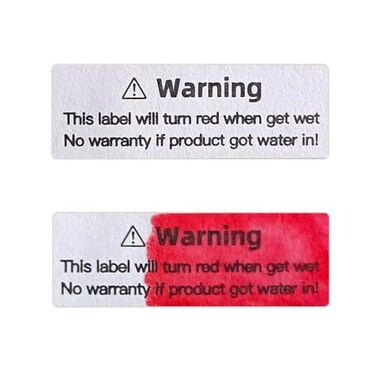 ILMBVM Water Sensitive StickerDevice Potential Damage Indicator Warranty Void Instruction LabelLiquid Sensor Label for Electronics Repair12x04 inch190pcs