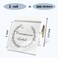 Yeachlaing 2 Round Transparent Thermal Label StickersSelfAdhesive Direct Thermal Labels300 Sheets with Perforation Line in ROLL