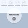 Yeachlaing 2 Round Transparent Thermal Label StickersSelfAdhesive Direct Thermal Labels300 Sheets with Perforation Line in ROLL