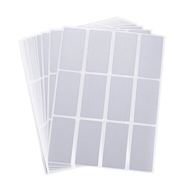 Juvale Scratch Off Stickers 300 Count Rectangular Silver 2 x 1 in DIY Party Game Wedding Rectangular Stickers