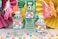 Amanda Creation Rainbow Sparkle Themed Birthday Party Waterproof Water Bottle Sticker Wrappers 20 175 x 85 Wrap Around Labels by AmandaCreation