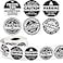 Zonon 600 Pcs 15 Inch Thank You for Supporting My Small Business Stickers SelfAdhesive Happiness Stickers Roll Black and White Warning Labels Custom Round Package Seals for Appreciation 15 inch