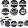 Zonon 600 Pcs 15 Inch Thank You for Supporting My Small Business Stickers SelfAdhesive Happiness Stickers Roll Black and White Warning Labels Custom Round Package Seals for Appreciation 15 inch