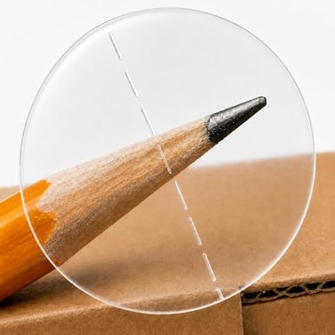 ChromaLabel Ultra Clear Wafer Seals 1 Inch Round Perforated Tamper Seal Labels Clear Circle Stickers for Sealing Envelopes Mailings Retail Packaging Product Boxes Roll of 1000