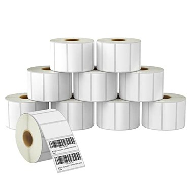 BETCKEY 2 x 15 51 mm x 38 mm UPC Barcode Address Labels Compatible with Zebra Rollo Label PrinterPremium Adhesive Perforated 10 Rolls 10000 Labels