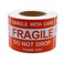 RBHK 4 x 6 Fragile Stickers Handle with Care Warning PackingShipping Labels 500 Permanent Adhesive Labels Per Roll 1 Roll