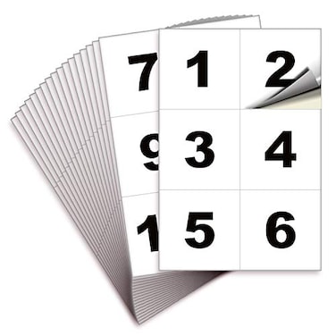 iSYFIX White Consecutive Number Stickers 1 to 100 4inch 1 Set Vinyl Self Adhesive Premium Decal Ideal for Inventory Storage Organizing Boxes Bins Toolbox Lockers More IndoorOutdoor
