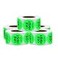 hycodest Hycodest 500 Pcs 15 Use First Stickers Food Service Sticker Food Labels Disposable Lable 5 Rolls Fluorescent Green