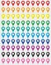 Poskornwel 0375x06 inch 100 PCS Map Location Position Stickers