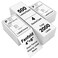 LabelChoice 2000 Labels 4 x 6 3Proof Commercial Grade Fanfold Direct Thermal Labels Compatible with Zebra Rollo Munbyn 4 Stacks White Perforated Permanent Strong Adhesive Mailing Shipping Labels