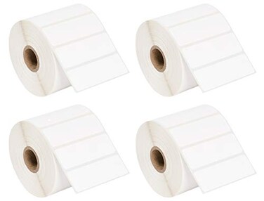 OIXXAF Nextphase Packaging Direct Thermal Labels 3 x 1 Perforated UPC Barcode FBA Address Labels with Premium Adhesive Compatible with Zebra Rollo Label Printers 4 Rolls