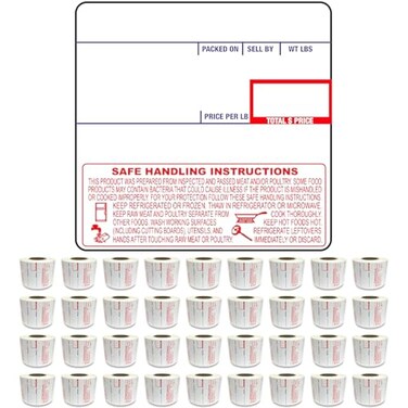 Celestial Printing CS LST8040 Printing Scale Label 58 x 60 mm UPCSafe 36 Rolls per Case CS Scale Labels 8040d Quality Try It