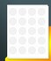 ilabel 20UP 15 Round White Labels for Laser Inkjet Printers100 Sheets2000 Labels
