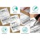 OFFNOVA Thermal Direct Labels Pack of 500 FanFold 4x6 Shipping Labels with Perforation Compatible with Rollo Permanent Adhesive Commercial Grade
