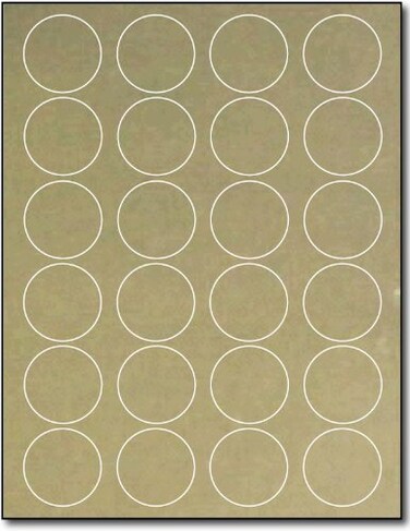Desktop Publishing 1 58 Round Gold Foil Labels for Laser Printers 10 Sheets 240 Labels