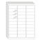 Batrical 1 x 258 Address Labels 1500 Labels Sticker Paper for LaserInk Jet Printer mailing Labels 8511 White 30 per Sheet