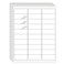 Batrical 1 x 258 Address Labels 1500 Labels Sticker Paper for LaserInk Jet Printer mailing Labels 8511 White 30 per Sheet